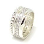 Anillo circonitas plata 925 pamplona