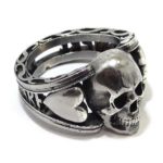 Anillo Calavera XL plata 925