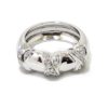 Anillo diamantes tres aspas oro