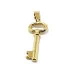 Colgante llave oro amarillo