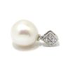 Colgante perla diamantes oro blanco