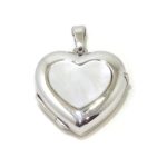 Colgante portarretratos corazón plata