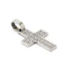 Cruz colgante diamantes oro blanco