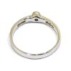 Anillo solitario oro blanco 18k con diamantes talla brillante