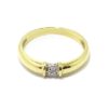 Anillo 5 diamantes oro amarillo