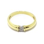 Anillo 5 diamantes oro amarillo