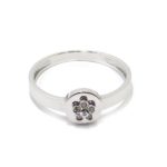 Anillo 6 diamantes oro blanco