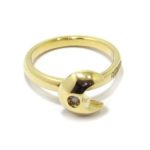Anillo FIORIANI diamante Luna oro amarillo