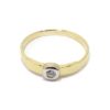 Anillo circonita oro amarillo