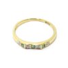 Anillo diamantes esmeraldas oro amarillo