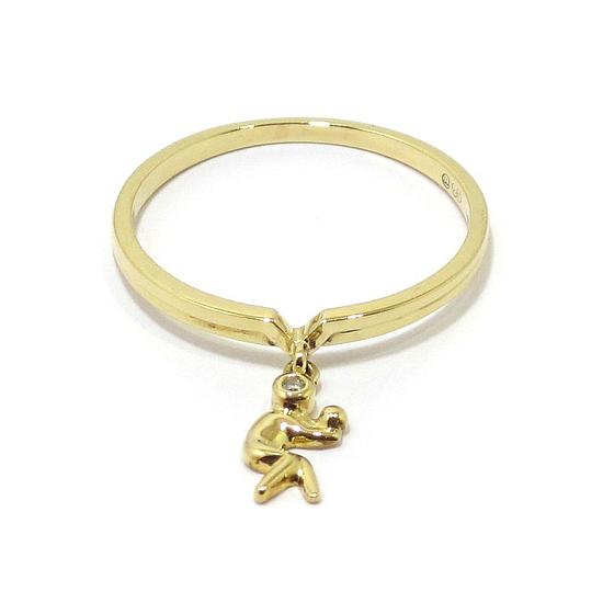 Anillo madre diamante oro amarillo