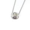 Collar diamante colgante 0.13cts oro blanco