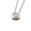 Collar diamante colgante 0.19cts oro blanco
