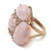 Anillo de plata cuarzo rosa