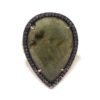 Anillo de plata labradorita circonitas