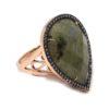 Anillo de plata labradorita circonitas