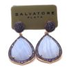 Pendientes de plata agata y circonitas