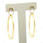 Pendientes de plata aros circonitas