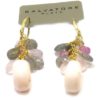 Pendientes de plata opalo labradorita rutilato turmalina
