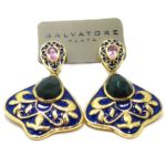 Pendientes de plata piedras hidrotermales