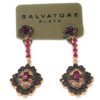 Pendientes de plata rubi circonitas