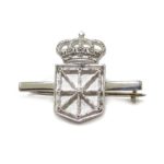 Aguja escudo Navarra 21mm de Plata