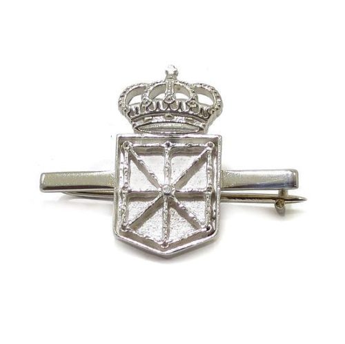 Aguja escudo Navarra 21mm de Plata