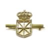 Aguja escudo Navarra 21mm Plata amarilla
