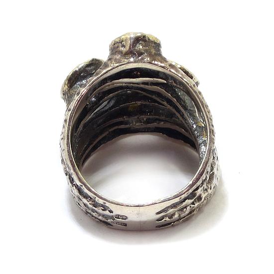 Anillo de plata 6 hidrotermales multicolor