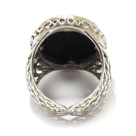 Anillo de plata onix oval