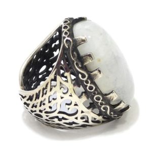Anillo de plata piedra luna