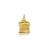 Colgante pergamino 8x9mm oro