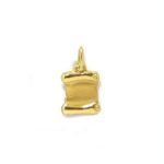 Colgante pergamino 8x9mm oro