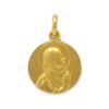 Medalla Virgen Ave María 16mm oro