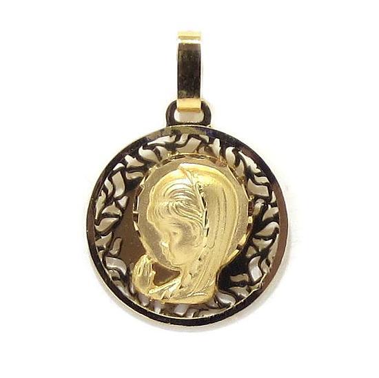 Medalla Virgen niña 18mm oro
