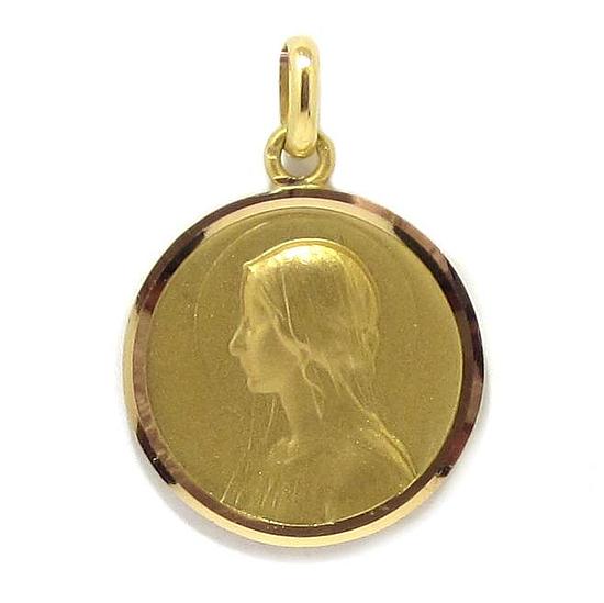Medalla Virgen niña 20mm oro