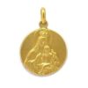 Medalla escapulario 18mm oro amarillo