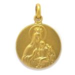 Medalla escapulario 20mm oro amarillo