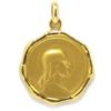Medalla escapulario 22mm oro amarillo