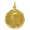 Medalla escapulario 22mm oro amarillo