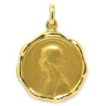 Medalla escapulario 22mm oro amarillo