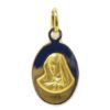 Medalla oval Virgen 14x19mm oro