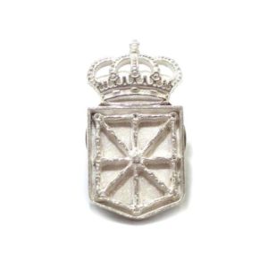 Pin Escudo de Navarra Plata