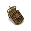 Pin escudo Navarra 21mm Plata rosa