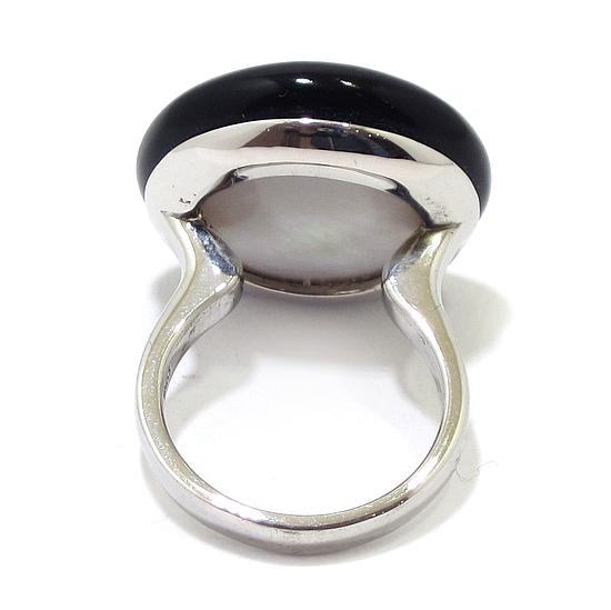 Anillo de plata con madreperla LUXENTER