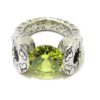 Anillo plata circonio cubico verde