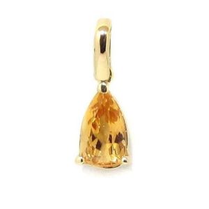 Colgante Topacio Imperial oro amarillo