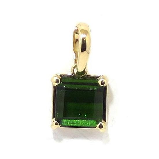 Colgante Turmalina verde oro amarillo