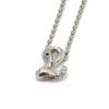 Collar Cisne diamantes oro blanco