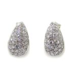 Pendientes 80 diamantes oro blanco